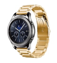 Samsung Galaxy Watch Gear S2 / 3 41mm Kordon Klipsli Metal Kordon 04 (Gold)
