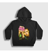 Presmono Unisex Çocuk Beyaz Cover Film Dövüş Kulübü Fight Club Kapüşonlu Sweatshirt 245097tt (Siyah)