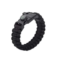 Grand Wolf GWFPBK - 4 Fonksiyonlu Paracord Bileklik (Siyah)