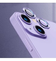 Uyumlu Model Apple iPhone 13 Mini Kamera Lens Koruyucu Çerçeveli Koruyucu CL-07 (Mor)