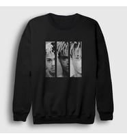 Presmono Unisex Beyaz Three XXXTentacion Sweatshirt 49395tt (Siyah)