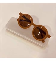 Yeni Model Renkli Vitage Retro Gözlük (Kahverengi)