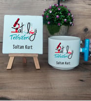 Patoloji Teknikeri Hediye Seti Kupa Bardak T Kulplu ve Dekoratif Taş Tıp Bayramı Hediyesi (Model 3)