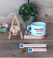 Psikolojik Danışman Kupa Bardak Beyaz ve Fotoğraflı Ahşap Anahtarlık Hediye Psikolojik Danışmana Hediye (Model 8)