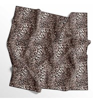 Leopar Desenli Soft Pamuk Eşarp - 04487 (A.Siyah)