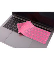 MacBook Pro TouchBar Klavye Koruyucu A1706 1989 2159 A1707 1990 Türkçe Baskılı (Açık Pembe)