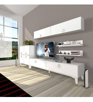Decoraktiv Eko 6Y Mdf Std Gold Tv Ünitesi Tv Sehpası (Beyaz)