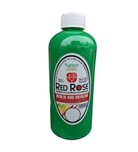 Akrilik Hobi Boyası Redrose 10 Renk  varyant 500ml (Yeşil)