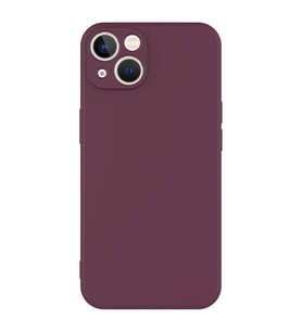 Apple iPhone 13 Mini Kılıf Özel Orijinal Lansman Serisi, İçi Kadife, Pürüzsüz Yumuşak ve Mat TPU Silikon (Koyu Mor)