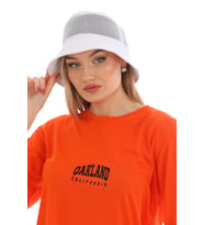 Fileli Kova Balıkçı Kova Şapka (Beyaz)