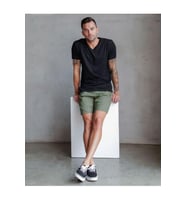 Erkek V Yaka Tshirt SPR24TS40 (Siyah)