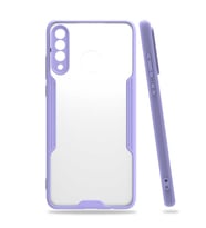 Huawei P30 Lite Kılıf Parfe Kenarları Pastel Renk Silikon Kılıf (Mor)