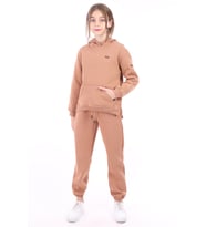Toontoy Kız Çocuk Nakışlı Sweatshirt (Kahverengi)