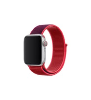 BİPOWER Apple Watch 42-44 mm KRD3 Hasır Kordon (Eflatun)