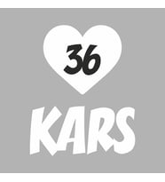 Kalpli 36 Kars Araba Sticker siyah 20x15 CM (Beyaz)