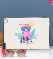 BK Gİft Yaz Temalı-5 Astarlı Portföy Çanta 30x21cm(12 Renk Seçeneği), Baskılı El Çantası, Organizer Çanta (Ham)