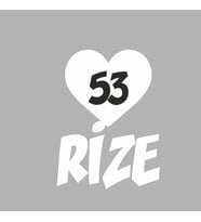 Kalpli 53 Rize Araba Sticker siyah 20x15 CM (Beyaz)