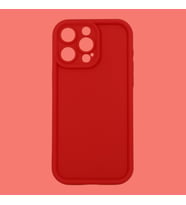 IPHONE 15 PRO; KENARI ÇIKINTILI, DARBE ÖNLEYİCİ, KAMERA KORUYUCULU LÜKS SİLİKON KILIF (Kırmızı)