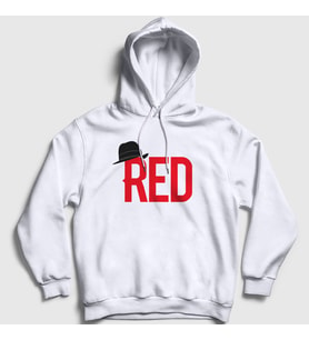 Presmono Unisex Gri Hat The Blacklist Kapüşonlu Sweatshirt 183282tt (Beyaz)