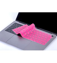 Laptop MacBook Air 13inc Klavye Koruyucu A1932 2018/2019 Uyumlu Türkçe Baskılı (Pembe)
