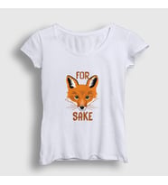Presmono Kadın Sarı For Fox Sake Tilki T-Shirt 401000tt (Beyaz)