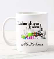 Laboratuvar Teknikeri Kupa Bardağı (Beyaz)