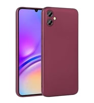 Galaxy A05 Kılıf Kamera Çıkıntılı Soft Silikon (Mürdüm)