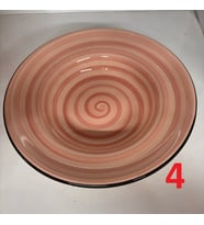 MAKARNA TABAĞI 25 CM SERAMİK (Pudra)