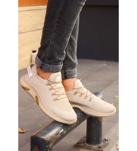 FAST STEP Unisex Sneaker Ayakkabı 925XA44 (Bej)