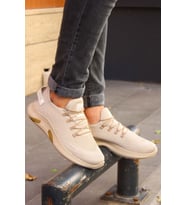 FAST STEP Unisex Sneaker Ayakkabı 925XA44 (Bej)