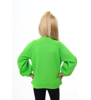 Toontoy Kız Çocuk Baskılı Sweatshirt (Fıstık Yeşili)