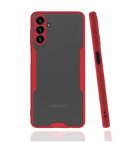 Galaxy A04S Kılıf Zore Parfe Kenarları Pastel Renk Silikon Kılıf (Kırmızı)