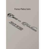 Çerçeveler için Pleksi İsimlik ve Tarih! Parlak Pleksi İsimlik ve Tarihlikler! (Füme)