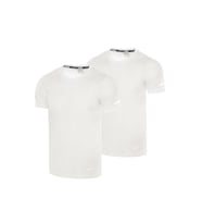 Ghassy Co. Erkek 2'li Paket Dry Fit Atletik Nem Emici Günlük Tshirt (Beyaz)
