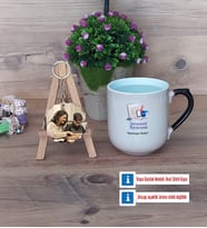 Matematik Öğretmeni Kupa Bardak Beyaz ve Fotoğraflı Ahşap Anahtarlık HediyeÖğretmenler Günü Hediyesi (Model 10)