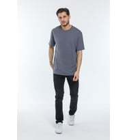 Süperlife Erkek Bisiklet Yaka  Standart &Regular Fit Tişort SPR21Y30 (Gri)