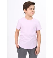 Toontoy Erkek Çocuk Baskılı Tişört (Açık Lila)