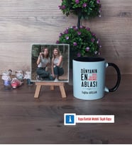 Ablaya Hediye Fotoğraflı Dekoratif Taş, Kupa Bardak Beyaz Hediye (Model 11)
