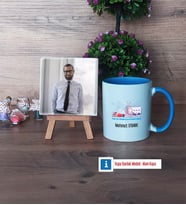 Fen ve Teknoloji Öğretmeni Fotoğraflı Dekoratif Taş, Kupa Bardak Beyaz Hediye (Model 4)