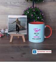 Teyze Daha Cool Fotoğraflı Dekoratif Taş, Kupa Bardak Beyaz Hediye (Model 13)