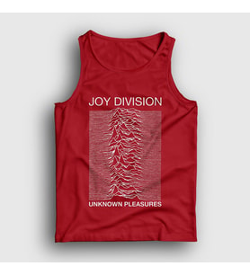 Presmono Unisex Sarı Unknown Pleasures Joy Division Atlet 87651tt (Kırmızı)