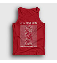 Presmono Unisex Sarı Unknown Pleasures Joy Division Atlet 87651tt (Kırmızı)