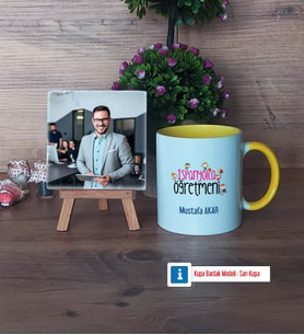 İspanyolca Öğretmeni Fotoğraflı Dekoratif Taş, Kupa Bardak Beyaz Hediye (Model 7)