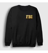 Presmono Unisex Bordo Fbi The Blacklist Sweatshirt 183118tt (Siyah)