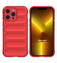 Microsonic Apple iPhone 13 Pro Kılıf Oslo Prime Yeşil (Kırmızı)