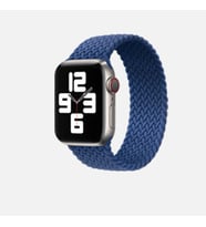 Apple Watch 7/8/9 45mm Kordon Large Örgü Solo Loop Kordon 32 (Renksiz)