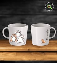 KirliPatiler Taş Kupa Fincan Üzeri Ev Kedisi Baskılı (Model 9)