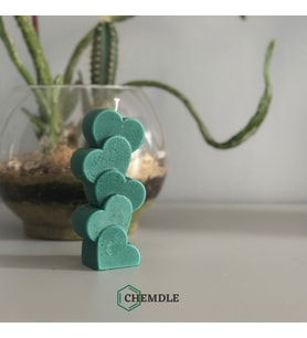 Chemdle Kalpli Dekoratif Mum (Yeşil)