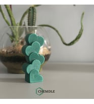 Chemdle Kalpli Dekoratif Mum (Yeşil)