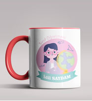 Kişiye Özel Sınıf Öğretmeni Tasarımlı Siyah Renk Kupa Bardak 3 (Kırmızı)